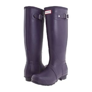 Tall Purple Hunter Rainboots Wellies